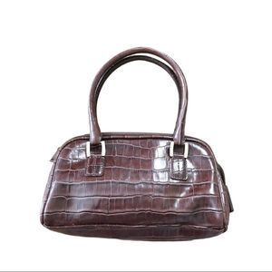 Vintage Mini Vegan Crocodile Leather Handbag